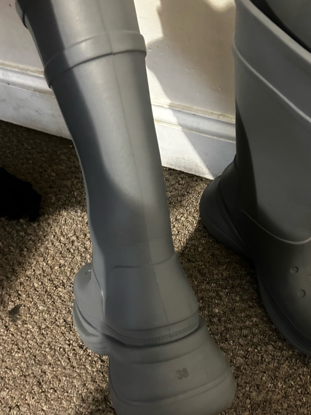 Balenciaga Croc Boots Grey - Picture 3 of 5